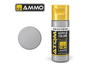 Akrüülvärv Ammo Mig Atom Stone Grey, 20ml, 20132 hind ja info | Kunstitarbed, voolimise tarvikud | kaup24.ee