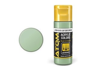 Akrüülvärv Ammo Mig Atom Light Gray Green, 20ml, 20125 hind ja info | Kunstitarbed, voolimise tarvikud | kaup24.ee