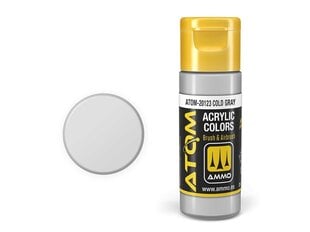 Akrüülvärv Ammo Mig Atom Cold Gray, 20ml, 20123 hind ja info | Kunstitarbed, voolimise tarvikud | kaup24.ee