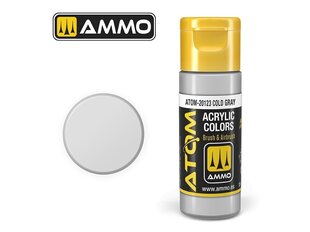 Akrüülvärv Ammo Mig Atom Cold Gray, 20ml, 20123 hind ja info | Kunstitarbed, voolimise tarvikud | kaup24.ee