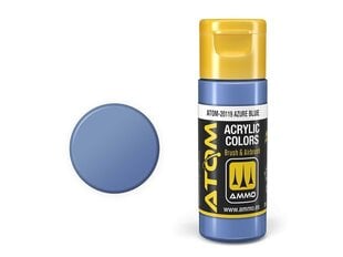 Akrüülvärv Ammo Mig Atom Azure Blue, 20ml, 20119 hind ja info | Kunstitarbed, voolimise tarvikud | kaup24.ee