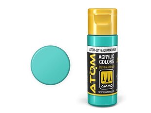AMMO MIG - ATOM Акриловые краски Aquamarine, 20ml, 20116 цена и информация | Принадлежности для рисования, лепки | kaup24.ee