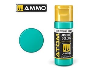 Akrüülvärv Ammo Mig Atom Jade Green, 20ml, 20115 hind ja info | Kunstitarbed, voolimise tarvikud | kaup24.ee