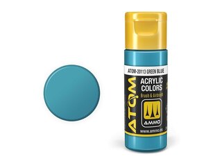 Akrüülvärv Ammo Mig Atom Green Blue, 20ml, 20113 hind ja info | Kunstitarbed, voolimise tarvikud | kaup24.ee