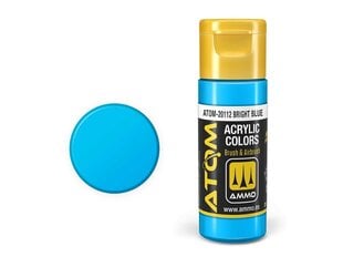 AMMO MIG - ATOM Акриловые краски Bright Blue, 20ml, 20112 цена и информация | Принадлежности для рисования, лепки | kaup24.ee