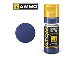 AMMO MIG - ATOM Акриловые краски Prussian Blue, 20ml, 20108 цена и информация | Принадлежности для рисования, лепки | kaup24.ee