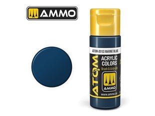 Akrüülvärv Ammo Mig Atom Marine Blue, 20ml, 20103 hind ja info | Kunstitarbed, voolimise tarvikud | kaup24.ee