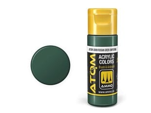 Akrüülvärv Ammo Mig Atom Russian Green Uniform, 20ml, 20099 цена и информация | Принадлежности для рисования, лепки | kaup24.ee