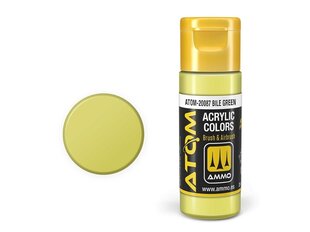 Akrüülvärv Ammo Mig Atom Bile Green, 20ml, 20087 hind ja info | Kunstitarbed, voolimise tarvikud | kaup24.ee