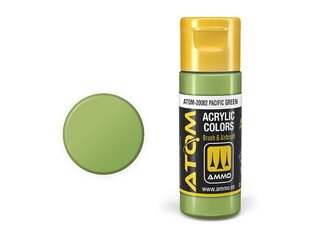 Akrüülvärv Ammo Mig Atom Pacific Green, 20ml, 20082 hind ja info | Kunstitarbed, voolimise tarvikud | kaup24.ee