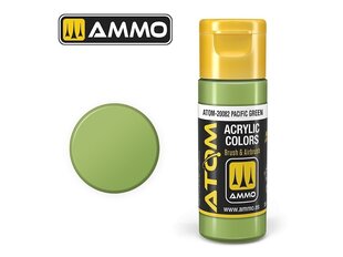 Akrüülvärv Ammo Mig Atom Pacific Green, 20ml, 20082 hind ja info | Kunstitarbed, voolimise tarvikud | kaup24.ee