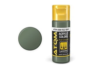 AMMO MIG - ATOM Акриловые Field Grey, 20ml, 20080 цена и информация | Принадлежности для рисования, лепки | kaup24.ee