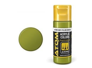Akrüülvärv Ammo Mig Atom Yellow Green, 20ml, 20073 hind ja info | Kunstitarbed, voolimise tarvikud | kaup24.ee
