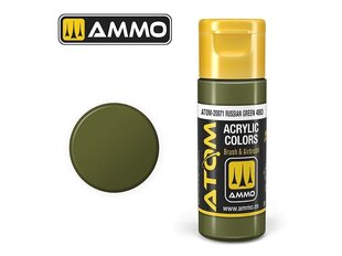 Akrüülvärv Ammo Mig Atom Russian Green 4BO, 20ml, 20071 hind ja info | Kunstitarbed, voolimise tarvikud | kaup24.ee