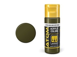 Akrüülvärv Ammo Mig Atom Dark Olive Drab, 20ml, 20065 hind ja info | Kunstitarbed, voolimise tarvikud | kaup24.ee