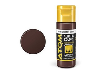 Akrüülvärv Ammo Mig Atom Nanto Brown, 20ml, 20061 hind ja info | Kunstitarbed, voolimise tarvikud | kaup24.ee