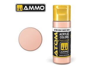 AMMO MIG - ATOM Акриловые Basic Skin, 20ml, 20041 цена и информация | Принадлежности для рисования, лепки | kaup24.ee