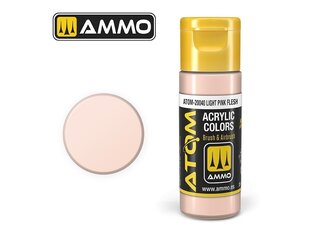 Akrüülvärv Ammo Mig Atom Light Pink Flesh, 20ml, 20040 цена и информация | Принадлежности для рисования, лепки | kaup24.ee