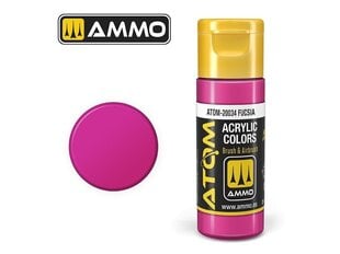 AMMO MIG - ATOM Акриловые Fucsia, 20ml, 20034 цена и информация | Принадлежности для рисования, лепки | kaup24.ee