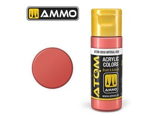 Akrüülvärv Ammo Mig Atom Imperial Red, 20ml, 20030 hind ja info | Kunstitarbed, voolimise tarvikud | kaup24.ee