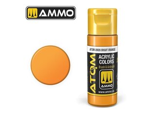 AMMO MIG - ATOM Акриловые Bright Orange, 20ml, 20026 цена и информация | Принадлежности для рисования, лепки | kaup24.ee