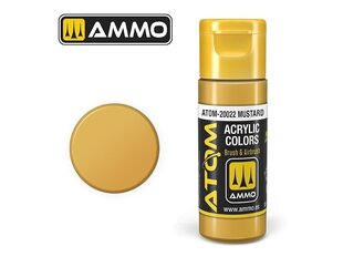 AMMO MIG - ATOM Акриловые Mustard, 20ml, 20022 цена и информация | Принадлежности для рисования, лепки | kaup24.ee