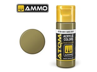 AMMO MIG - ATOM Акриловые Sand Grey, 20ml, 20011 цена и информация | Принадлежности для рисования, лепки | kaup24.ee