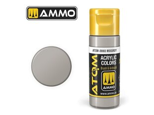 AMMO MIG - ATOM Акриловые Midgrey, 20ml, 20003 цена и информация | Принадлежности для рисования, лепки | kaup24.ee