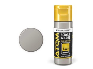 AMMO MIG - ATOM Акриловые Midgrey, 20ml, 20003 цена и информация | Принадлежности для рисования, лепки | kaup24.ee