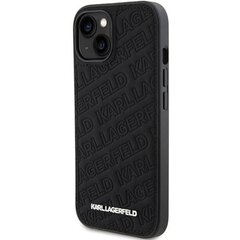 Karl Lagerfeld PU Quilted Pattern Case for iPhone 15 Pro Black цена и информация | Чехлы для телефонов | kaup24.ee