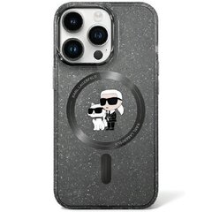 Original Pouch KARL LAGERFELD 3D Karl&Choupette Glitter MagSafe KLHMN61HGKCNOK for Iphone 11| Xr Black цена и информация | Чехлы для телефонов | kaup24.ee