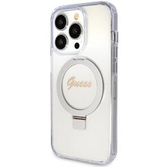 Guess IML Ring Stand Glitter MagSafe Case for iPhone 15 Plus Transparent цена и информация | Чехлы для телефонов | kaup24.ee