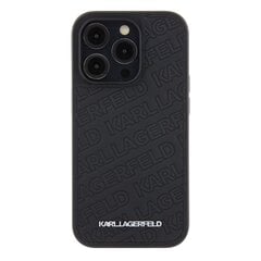 Karl Lagerfeld PU Quilted Pattern Case for iPhone 15 Pro Black цена и информация | Чехлы для телефонов | kaup24.ee