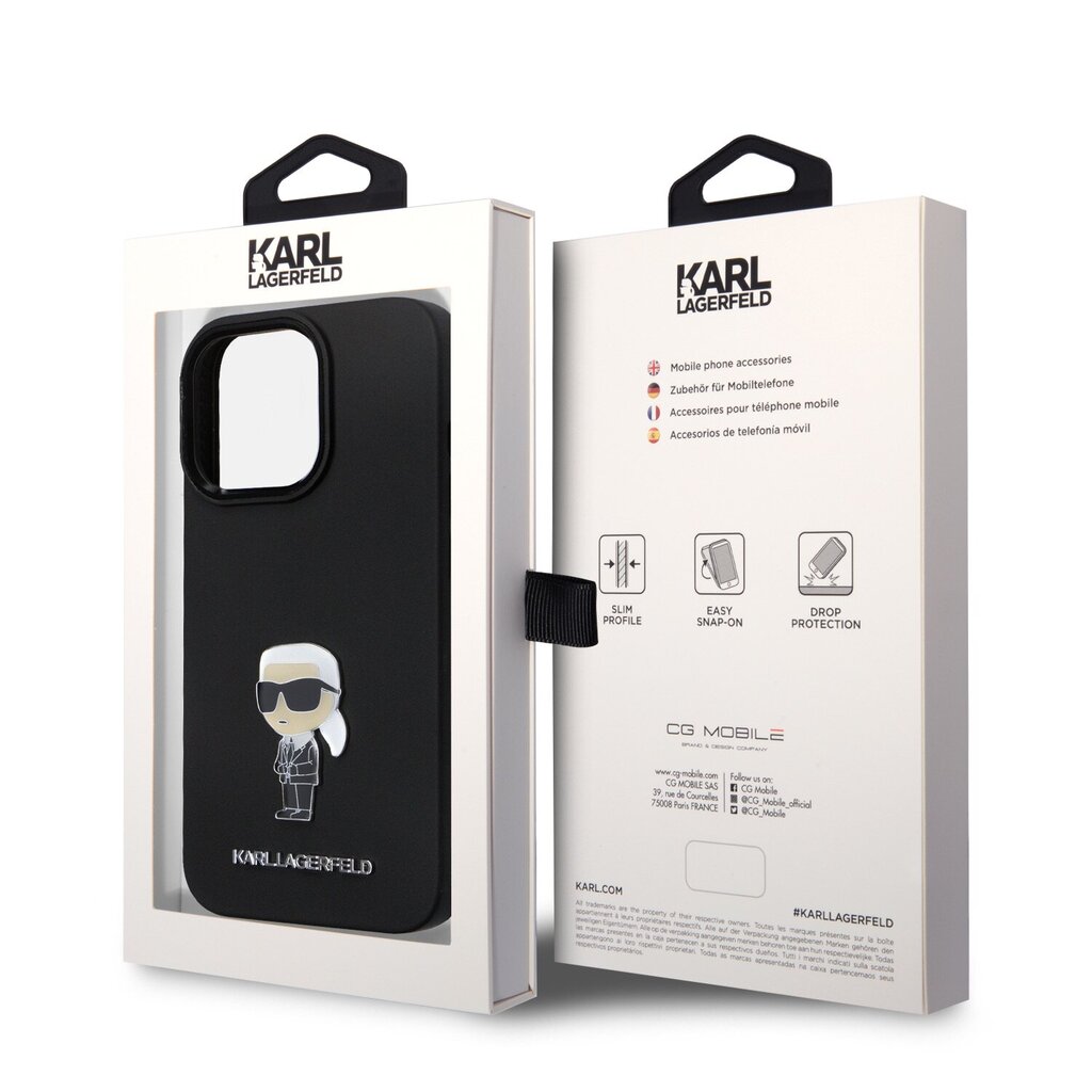 Karl Lagerfeld Liquid Silicone Metal Ikonik hind ja info | Telefoni kaaned, ümbrised | kaup24.ee