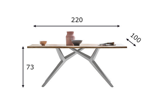 Söögilaud Tables&Co, pruun цена и информация | Köögi- ja söögilauad | kaup24.ee