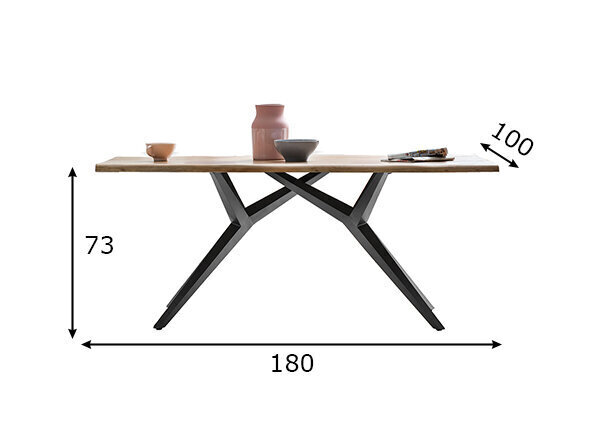 Söögilaud Tables&Co, pruun hind ja info | Köögi- ja söögilauad | kaup24.ee