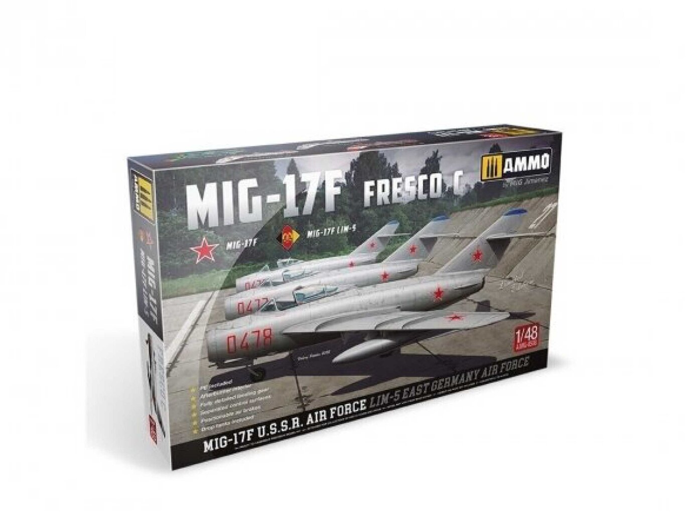 Ammo Mig – MiG-17F / Lim-5 Fresco C U.S.S.R. - GDR, 1/48, 8508 цена и информация | Liimitavad mudelid | kaup24.ee