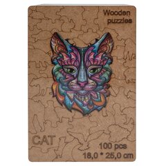 Puidust pusle Kass, 100 o. hind ja info | Wooden Puzzle Lapsed ja imikud | kaup24.ee