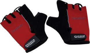 Велосипедные перчатки Futura, чёрный/красный цвет цена и информация | Одежда для велосипедистов | kaup24.ee