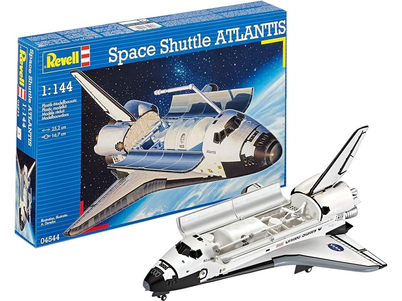 Konstruktor Revell - Space Shuttle Atlantis, 1/144, 04544 цена и информация | Liimitavad mudelid | kaup24.ee