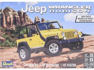 Сборная пластиковая модель. Revell - Jeep Wrangler Rubicon, 1/25, 14501 цена и информация | Склеиваемые модели | kaup24.ee