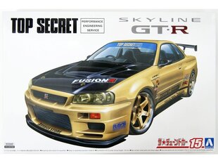 Aoshima - Top Secret BNR34 Nissan Skyline GT-R '02, 1/24, 05984 цена и информация | Склеиваемые модели | kaup24.ee
