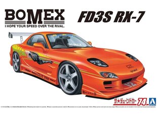 Aoshima - BOMEX FD3S Mazda RX-7 '99, 1/24, 06399 цена и информация | Склеиваемые модели | kaup24.ee