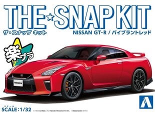 Aoshima - The Snap Kit Nissan R35 GT-R Vibrant Red, 1/32, 05825 hind ja info | Liimitavad mudelid | kaup24.ee