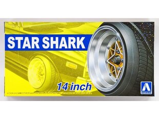 Комплект колес Aoshima Star Shark 14", 1/24, 05258 цена и информация | Склеиваемые модели | kaup24.ee