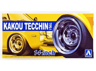 Aoshima - Комплект колес Kakou Tecchin Type-1 14", 1/24, 05323 цена и информация | Конструкторы и кубики | kaup24.ee