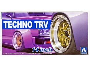 Комплект колес Aoshima Techno TRV 14", 1/24, 05386 цена и информация | Склеиваемые модели | kaup24.ee