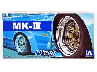 Комплект колес Aoshima Mark III (MK-III) 14", 1/24, 05389 цена и информация | Склеиваемые модели | kaup24.ee