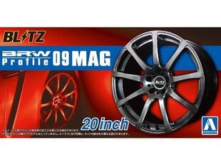 Комплект колес Aoshima Blitz BRW Profile 09 Mag 20", 1/24, 05518 цена и информация | Конструкторы и кубики | kaup24.ee