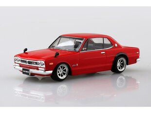 Aoshima - The Snap Kit Nissan Skyline 2000GT-R Custom Wheel / Red, 1/32, 06472 hind ja info | Liimitavad mudelid | kaup24.ee